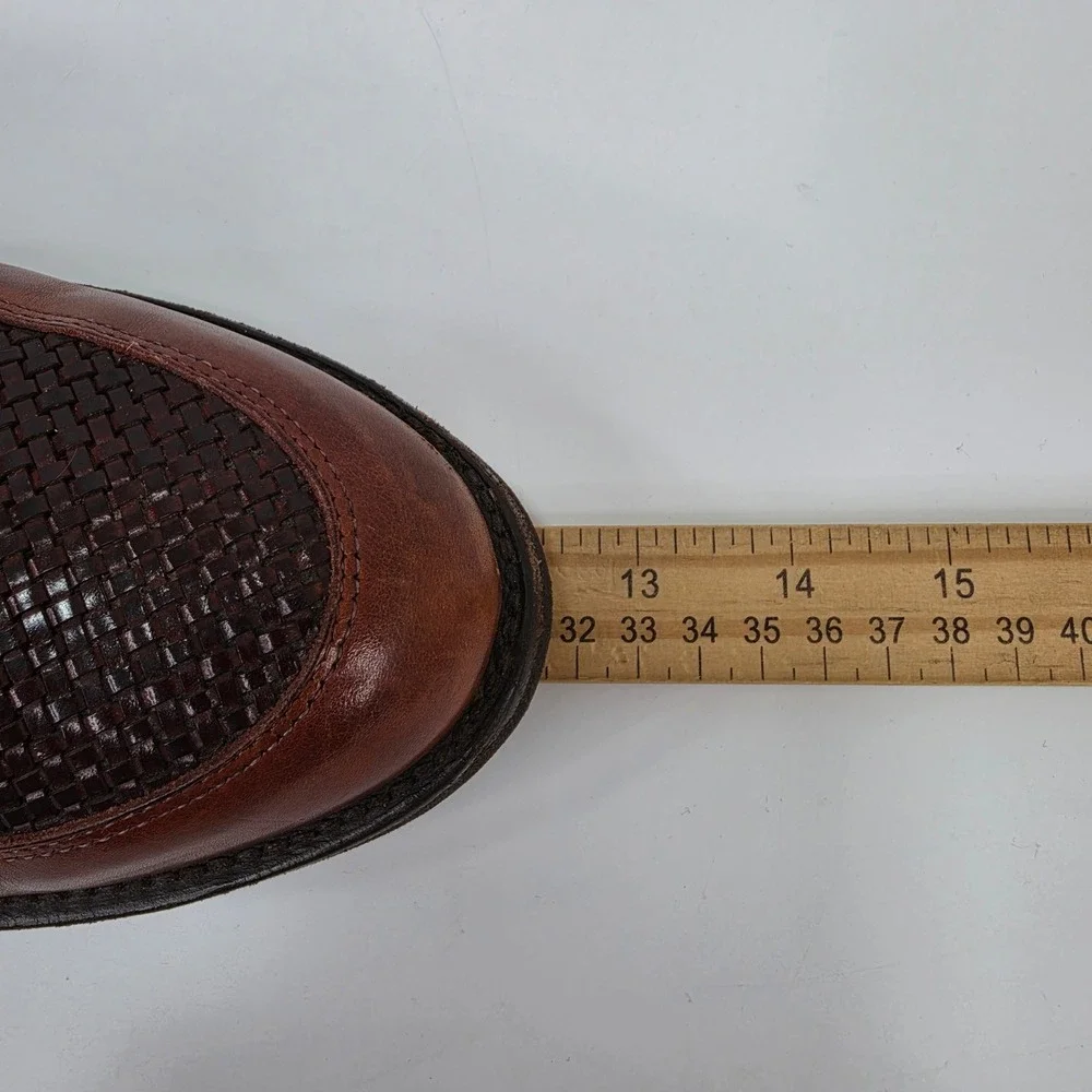 Allen Edmonds Cody Tassel Kiltie Loafers Brown Woven Leather Mens 11 D USA Made
